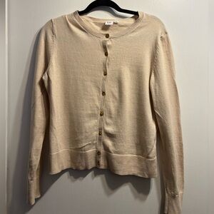 GAP Women's Beige Button-Up Cardigan